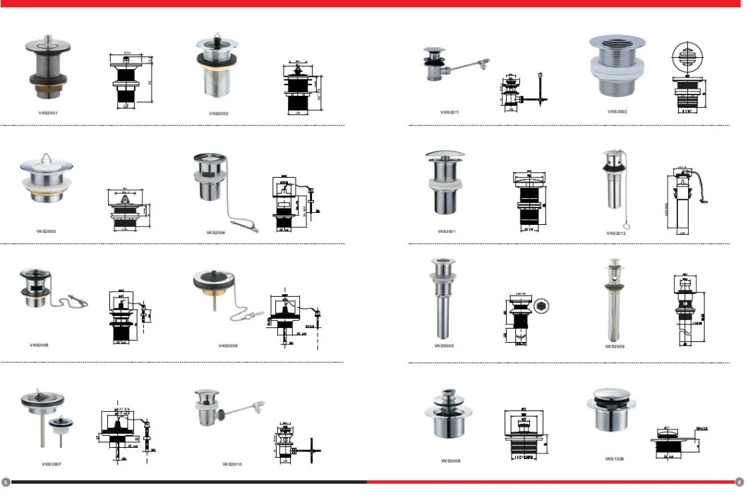 Bathroom Replacement Plug Pop up Basin Plug with Shuttle